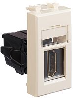 Розетка HDMI модульная DKC Avanti 1-м. 1 мод. ванильная дымка картинка